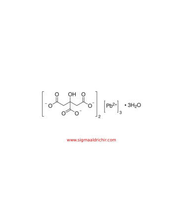 سیترات سرب (II) سه‌بازیک تری‌هیدرات  Lead(II) citrate tribasic trihydrate Sigma 15326