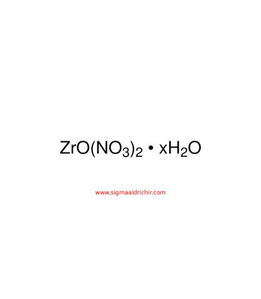 زیرکونیوم(IV) اکسی‌نیترات هیدرات  Zirconium(IV) Oxynitrate Hydrate sigma 346462