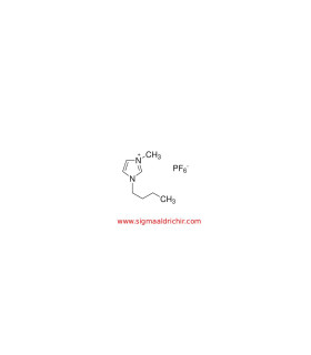 ۱-بوتیل-۳-متیل‌ایمیدازولیوم هگزافلوئوروفسفات  1Butyl-3-methylimidazolium hexafluorophosphate sigma 18122