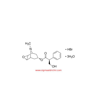 اسکوپولامین هیدروبروماید تری‌هیدرات  (−)-Scopolamine hydrobromide trihydrate Sigma S1875