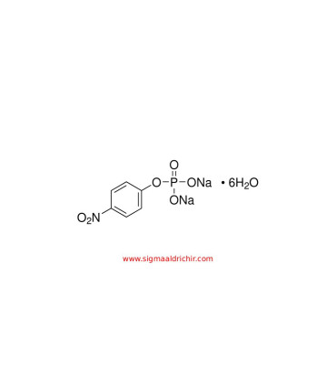 ۴-نیتروفنیل فسفات دی‌سدیم نمک هگزاهیدرات  4Nitrophenyl phosphate disodium salt hexahydrate Sigma N4645
