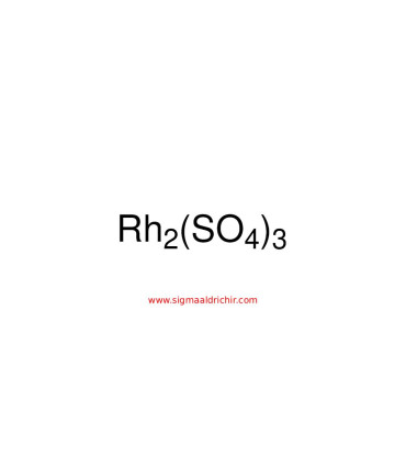 سولفات رودیوم  Rhodium(III) sulfate Sigma 935514