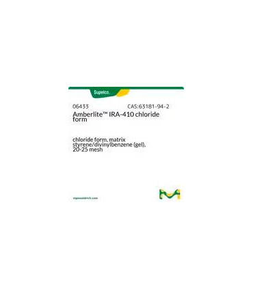 رزین تبادل یونی آمبرلایت  Amberlite™ IRA-410 Ion Exchange Resin Sigma 06433