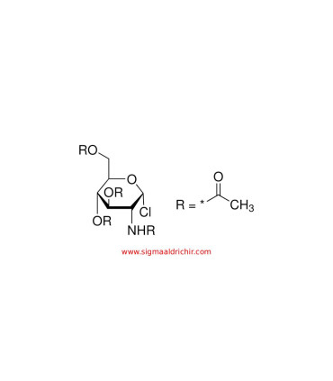 2-استامیدو-2-دئوکسی-α-D-گلوکوپیرانوزیل کلرید  2Acetamido-2-deoxy-α-D-glucopyranosyl chloride 3,4,6-triacetate Sigma405884