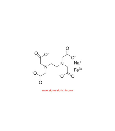 نمک سدیمی آهن(III) اتیلن‌دی‌آمین‌تترااستیک اسید   Ethylenediaminetetraacetic acid ferric sodium salt Sigma E6760