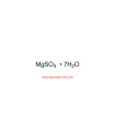 سولفات منیزیم هپتاهیدراته   Magnesium sulfate heptahydrate Sigma M2773