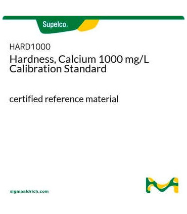 استاندارد کالیبراسیون سختی، کلسیم 1000 میلی‌گرم بر لیتر  Hardness, Calcium 1000 mg/L Calibration Standard Sigma HARD1000