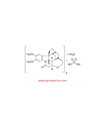 سولفات هپتاهیدرات بروسین    Brucine sulfate heptahydrate Sigma 237868