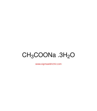 تری‌هیدرات استات سدیم   Sodium acetate trihydrate Sigma S8625