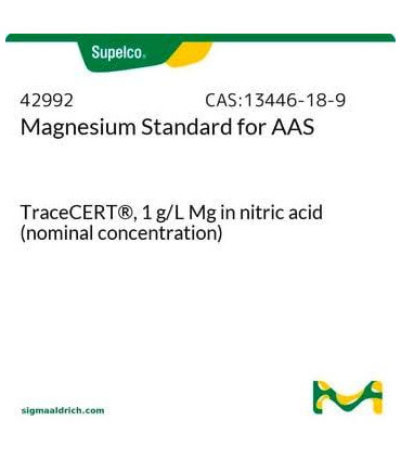 استاندارد منیزیم     Magnesium Standard for AAS Sigma 42992